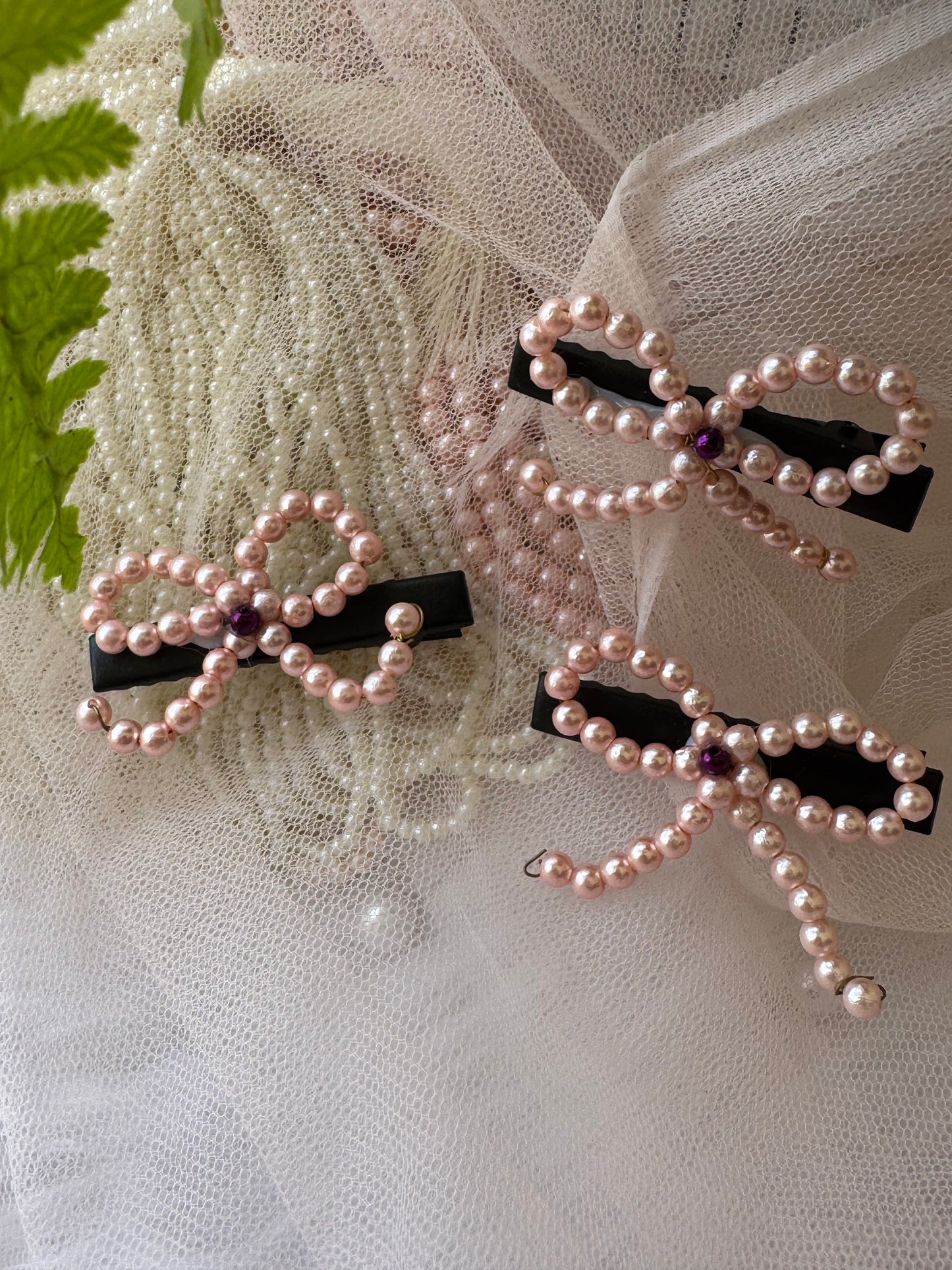 Pink Pearl Bow