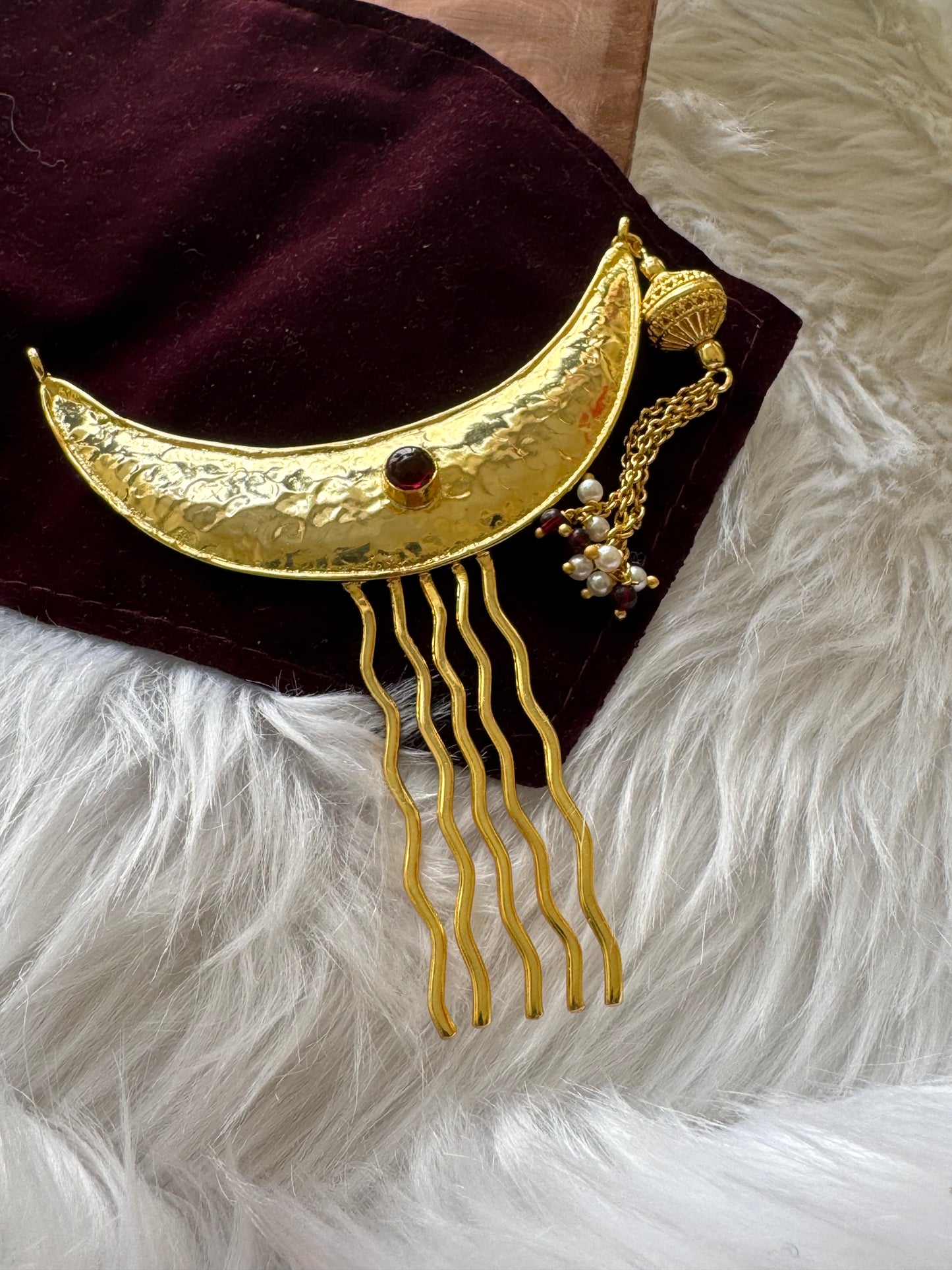 Golden Moon - Hair Pin