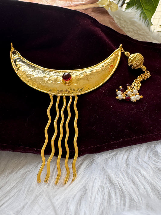 Golden Moon - Hair Pin