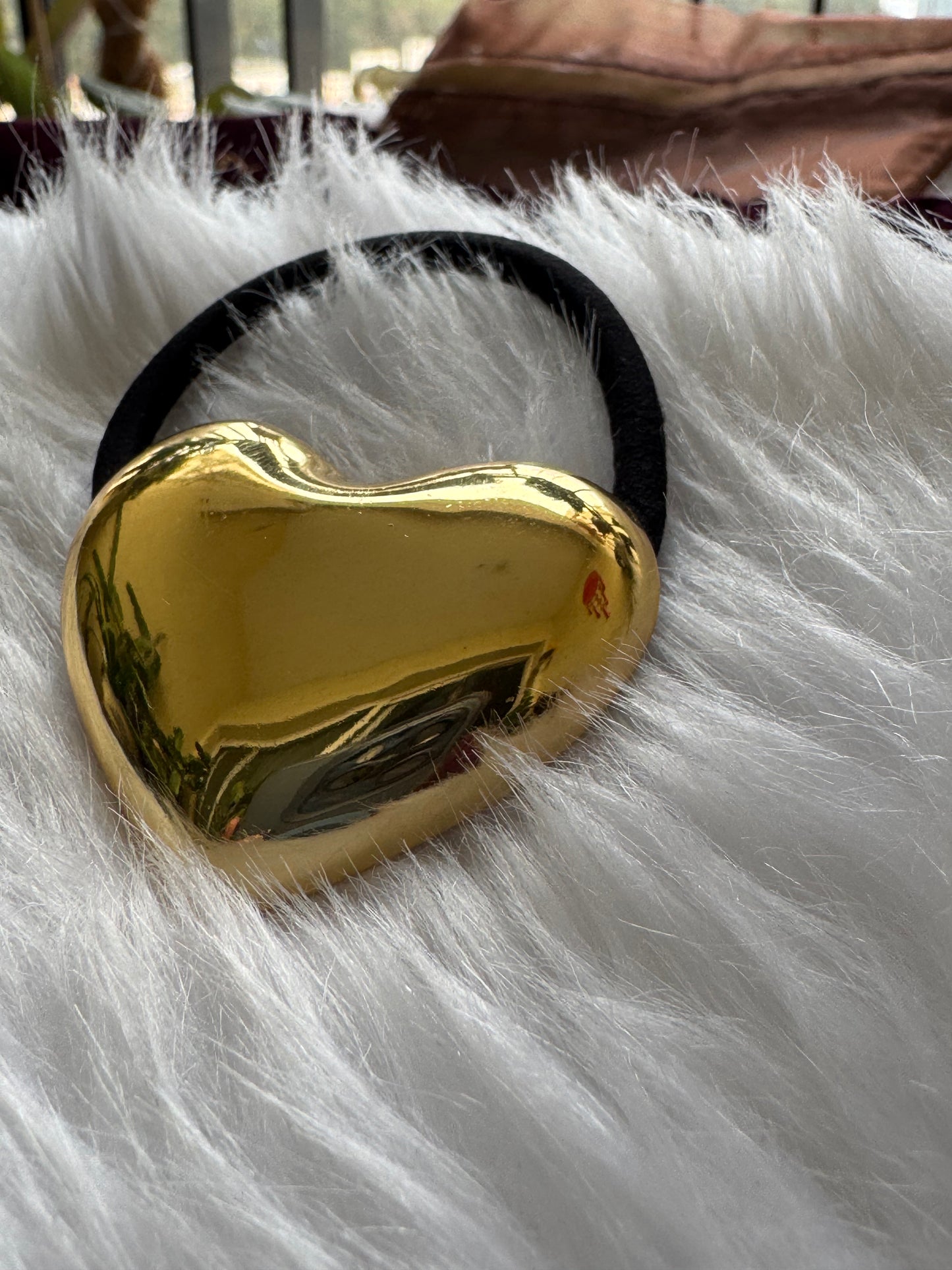 Golden Heart - Metal Rubber band