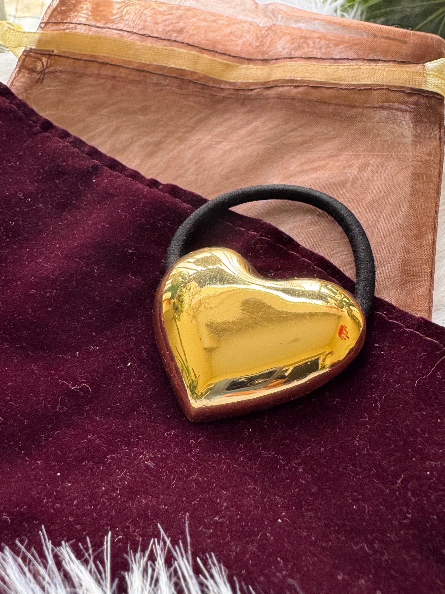 Golden Heart - Metal Rubber band