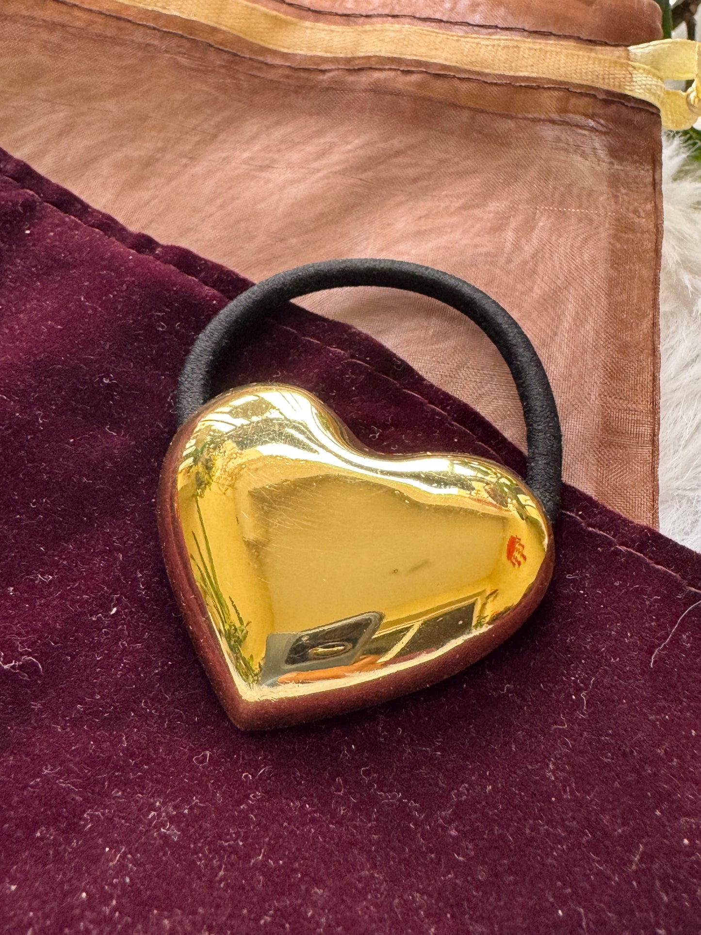 Golden Heart - Metal Rubber band