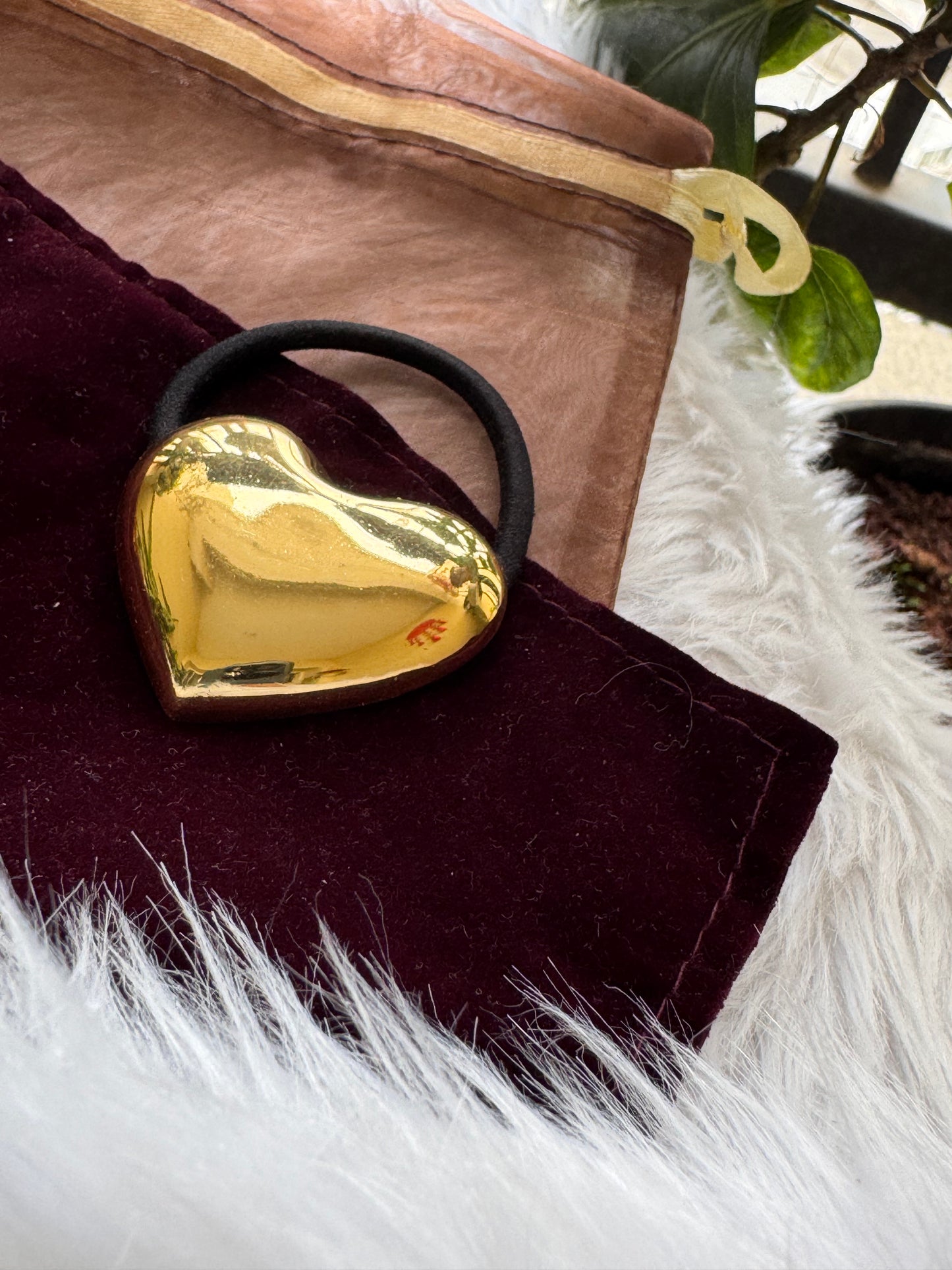 Golden Heart - Metal Rubber band