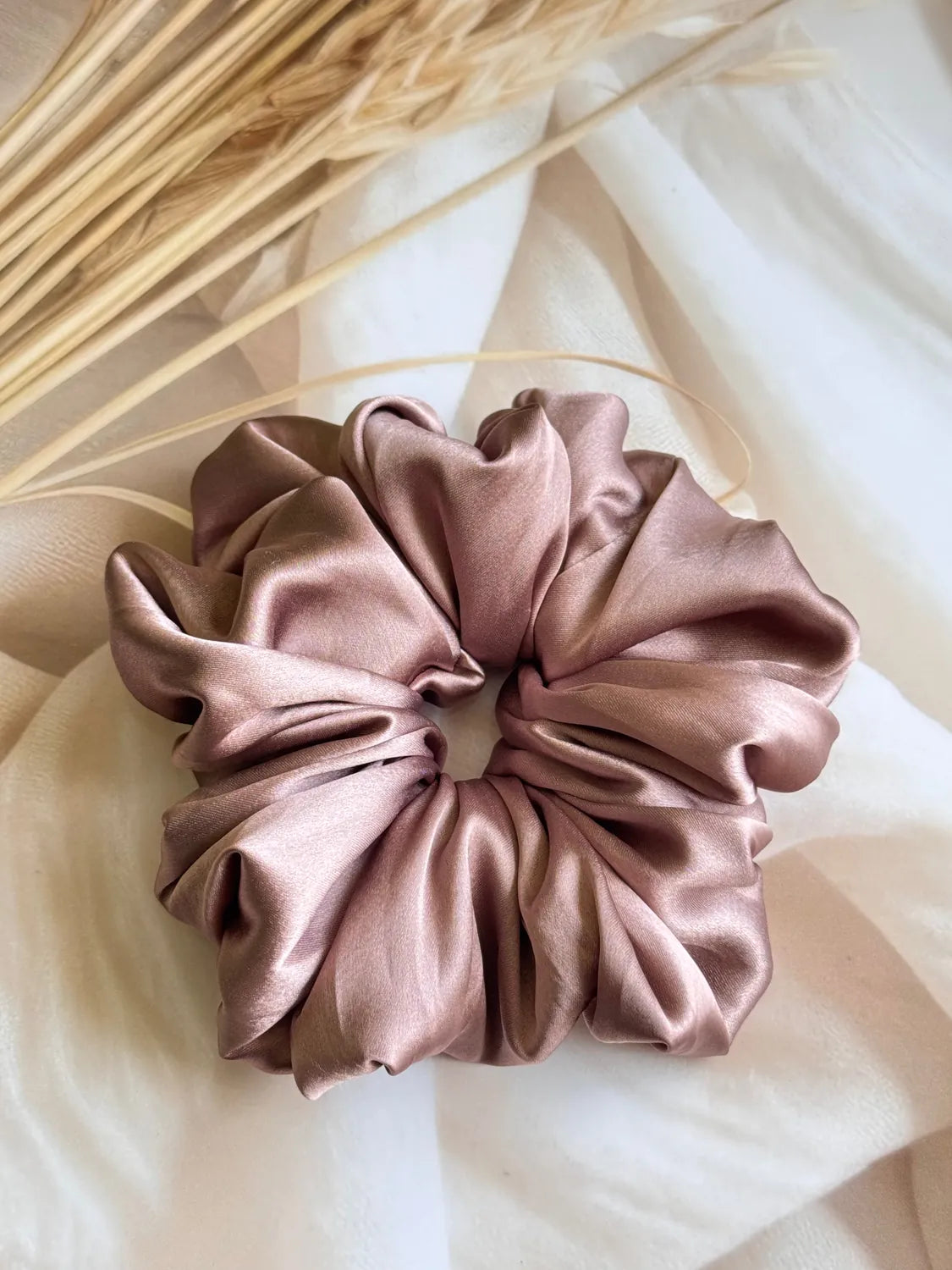 Bows and Bags India | Velvet Dunes – Silky Smooth XL Oversized Satin Scrunchie | packaging | handmade hair accessories India